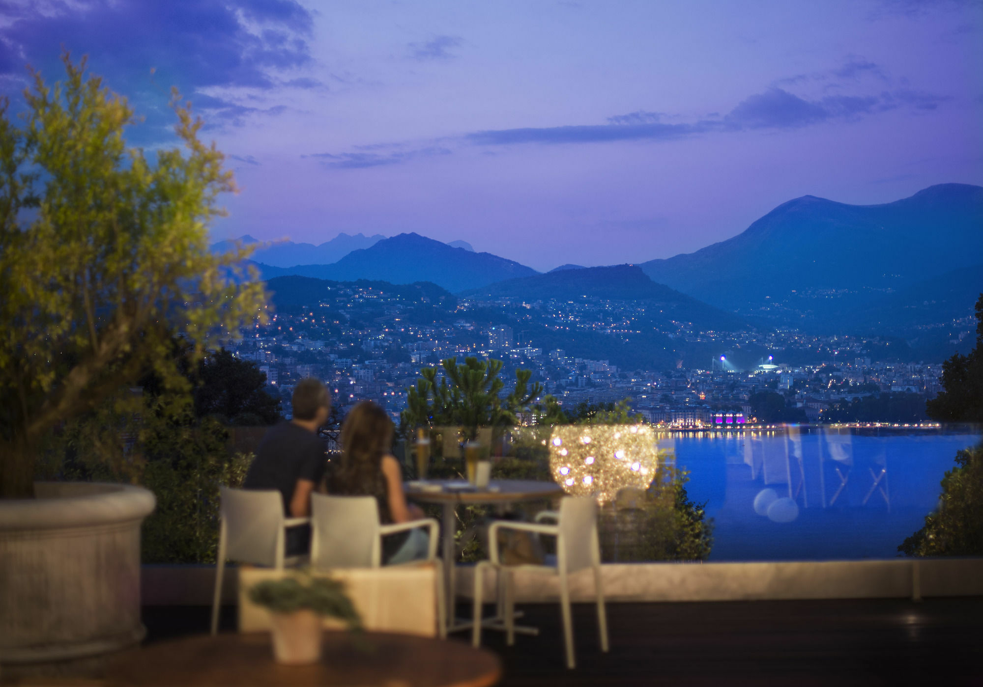 The View Lugano Hotel Paradiso Bagian luar foto